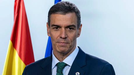 Spanish Prime Minister Pedro Sanchez in Brussels, Belgium, on June 26, 2025