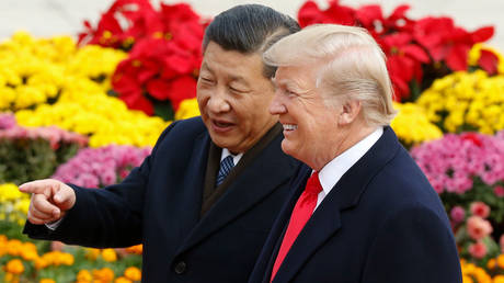 Chinese President Xi Jinping and US President Donald Trump.