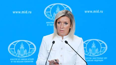 Russian Foreign Ministry spokeswoman Maria Zakharova.