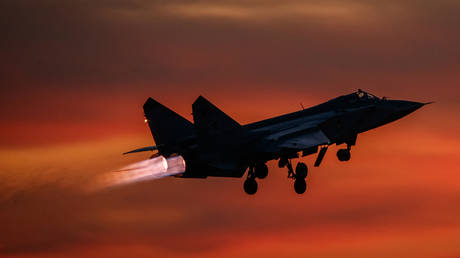 Russian MiG-31 interceptor jet.