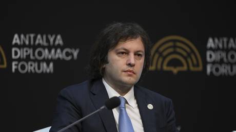 Georgian Prime Minister Irakli Kobakhidze, Antalya, Türkiye, April 11, 2025.