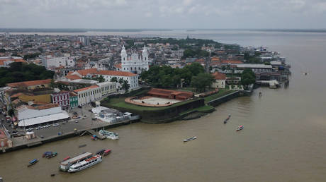 The city center in Belem in the Brazilian state of Para.