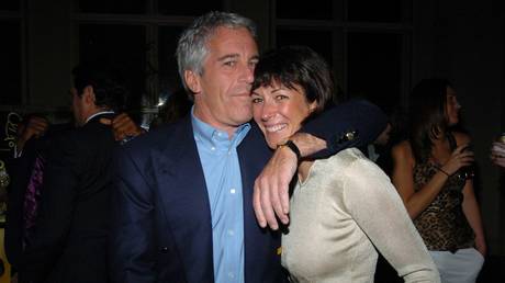 FILE PHOTO. Jeffrey Epstein and Ghislaine Maxwel.
