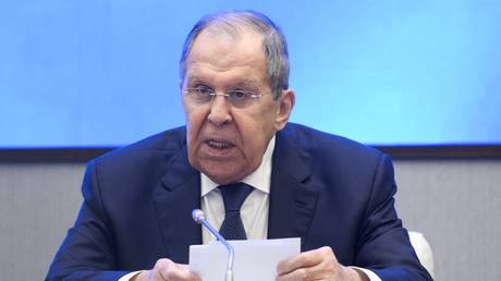 FILE PHOTO: Russian Foreign Minister Sergey Lavrov.
