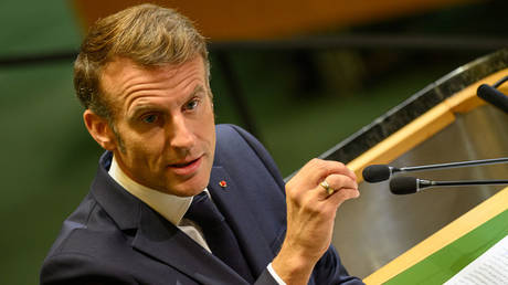 French President Emmanuel Macron. © Alexi J. Rosenfeld / Getty Images