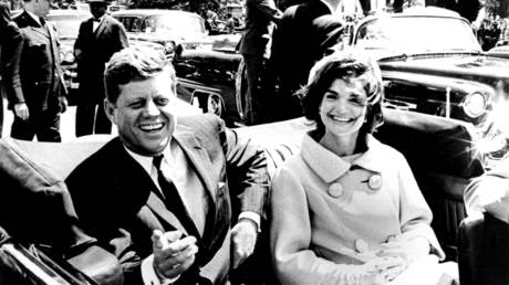 US President John F. Kennedy and First Lady Jacqueline Kennedy in 1961.