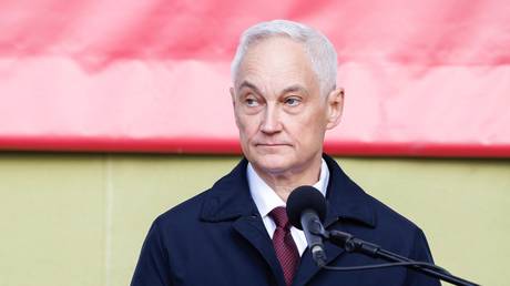 Russian Defense Minister Andrey Belousov.