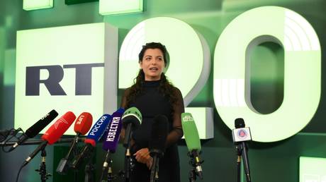 Margarita Simonyan, editor-in-chief of the RT channel.