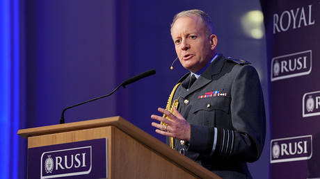 Chief of the Defence Staff, Air Chief Marshal Sir Richard Knighton, speaking at the Royal United Services Institute (RUSI), December 15.