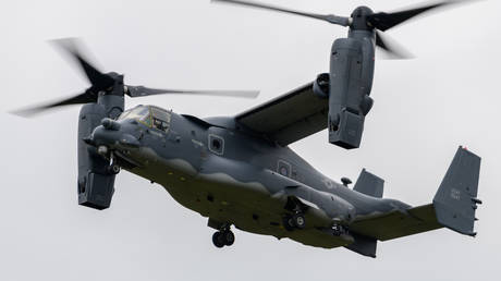 FILE PHOTO. US Air Force CV-2 Osprey Tilt roto aircraft