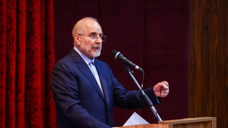 FILE PHOTO: the Iranian parliament speaker, Mohammad Ghalibaf.