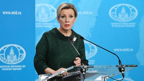 Russian Foreign Ministry spokeswoman Maria Zakharova.